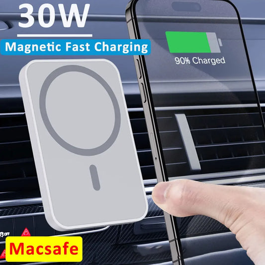 30W Magnetic Car Wireless Charger