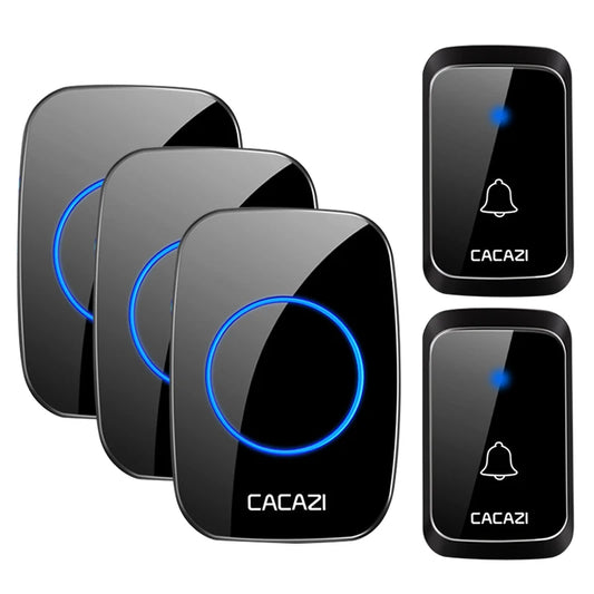 CACAZI Wireless Waterproof Doorbell